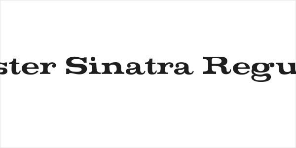 Mister Sinatra Regular Logo