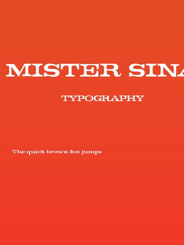 Mister Sinatra Regular Poster