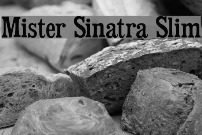 Mister Sinatra Slim Font examples