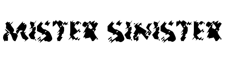 Mister Sinister Font