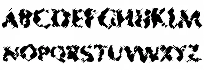 Mister Sinister Font UPPERCASE