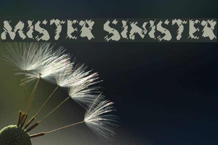 Mister Sinister Font examples