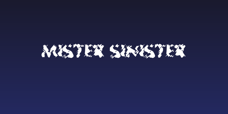 Mister Sinister Social Header
