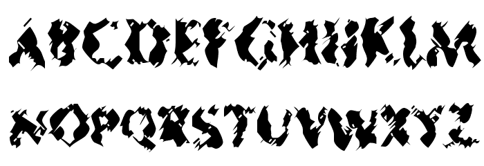 Mister Sinister Font LOWERCASE