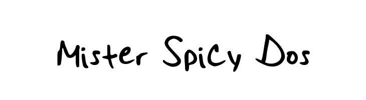 Mister Spicy Dos  Frei Schriftart Herunterladen