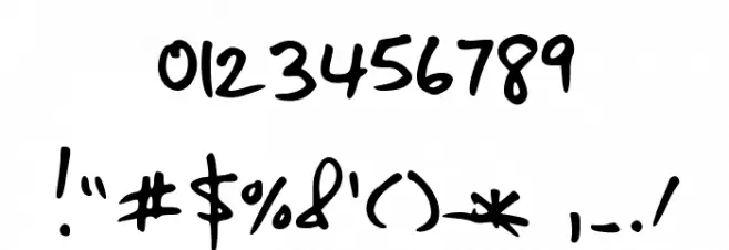 Mister Spicy Dos Font OTHER CHARS