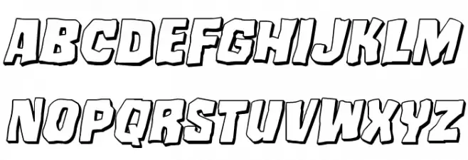 Mister Twisted 3D Italic Fonte MAIÚSCULAS