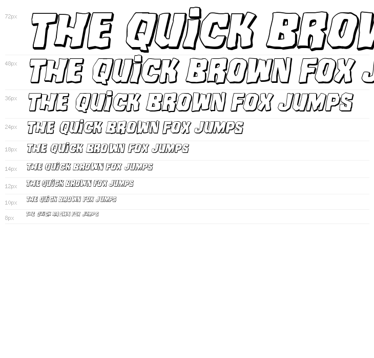 Mister Twisted 3D Italic Waterfall