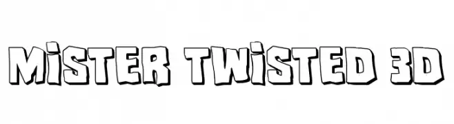Mister Twisted 3D  تنزيل الخطوط