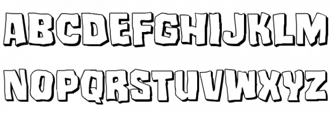 Mister Twisted 3D Schriftart Groß