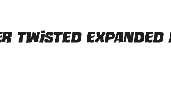 Mister Twisted Expanded Italic Logo
