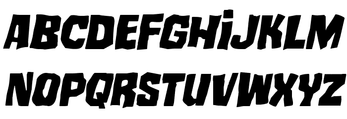 Mister Twisted Italic Font LOWERCASE
