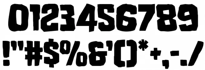 Mister Twisted Leaning Font OTHER CHARS