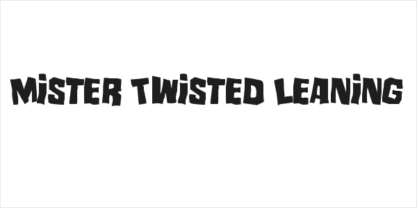 Mister Twisted Leaning Logo