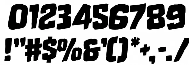 Mister Twisted Rotalic Font OTHER CHARS