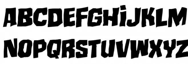 Mister Twisted Rotalic Schriftart Kleinbuchstaben