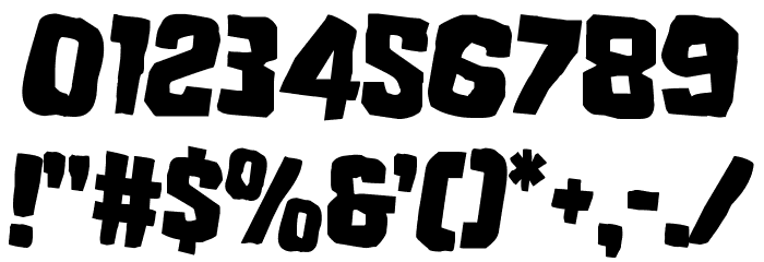 Mister Twisted Rotated 2 Font OTHER CHARS