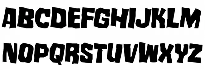 Mister Twisted Rotated 2 Font Litere mari