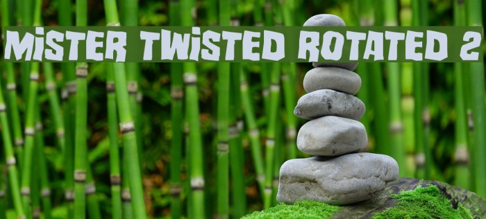 Mister Twisted Rotated 2 Font examples