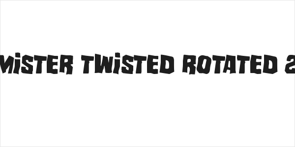 Mister Twisted Rotated 2 Logo