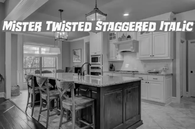 Mister Twisted Staggered Italic Example 3