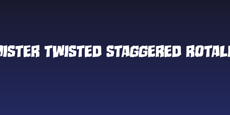 Mister Twisted Staggered Rotalic Social Header