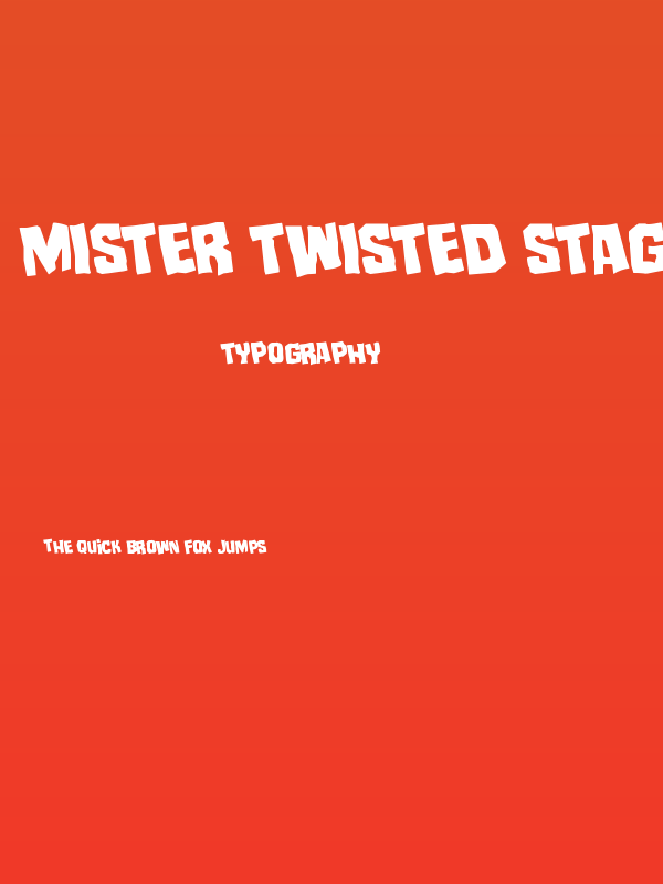 Mister Twisted Staggered Rotated Poster