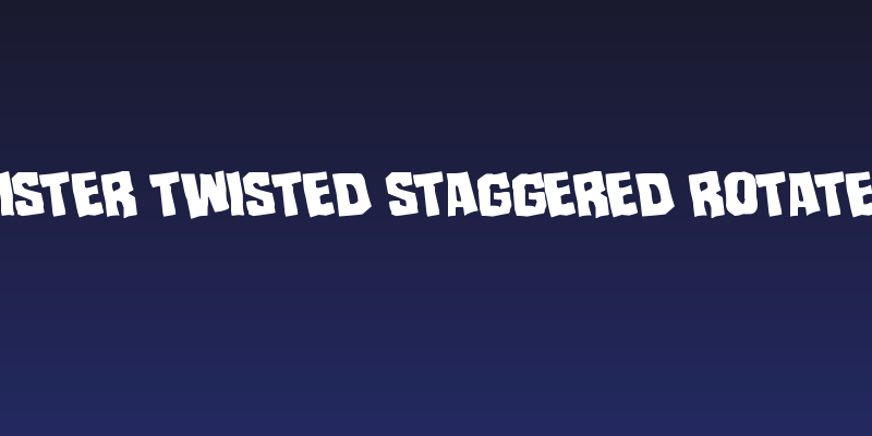 Mister Twisted Staggered Rotated Social Header
