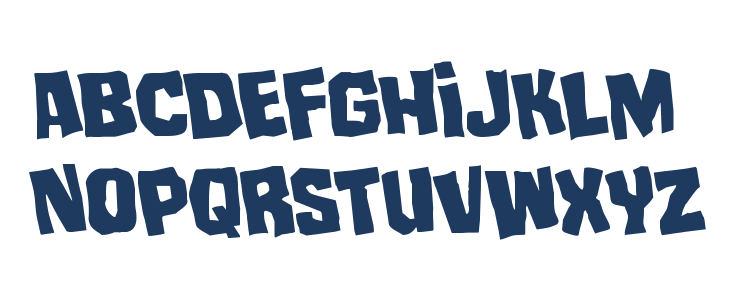 Mister Twisted Staggered Rotated Lowercase