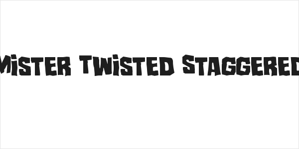 Mister Twisted Staggered Logo