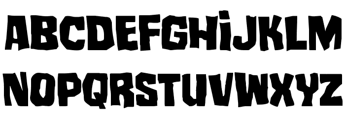 Mister Twisted Staggered Font LOWERCASE