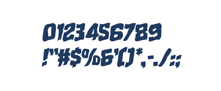 Mister Twisted Warped Italic Other Characters