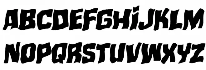 Mister Twisted Warped Italic 字体 小写