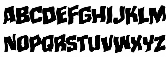 Mister Twisted Warped Rotalic خط أحرف كبيرة