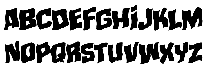 Mister Twisted Warped Rotalic Font LOWERCASE