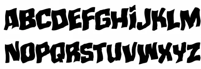 Mister Twisted Warped Rotalic Caratteri MINUSCOLO