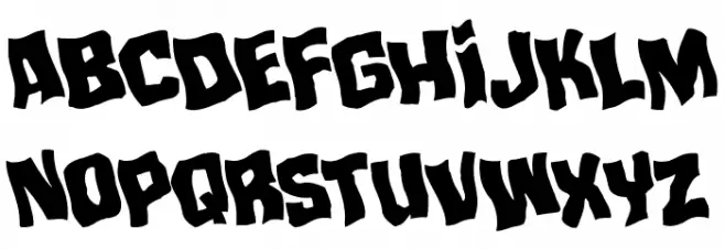 Mister Twisted Warped Rotated फ़ॉन्ट लोअरकेस