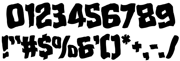 Mister Twisted Warped Font OTHER CHARS