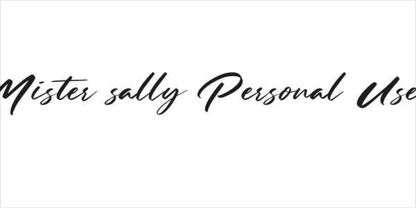 Mister sally Personal Use Logo