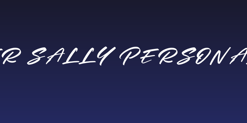 Mister sally Personal Use Social Header