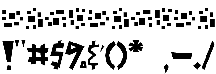 MisterBass Full フォント その他の文字