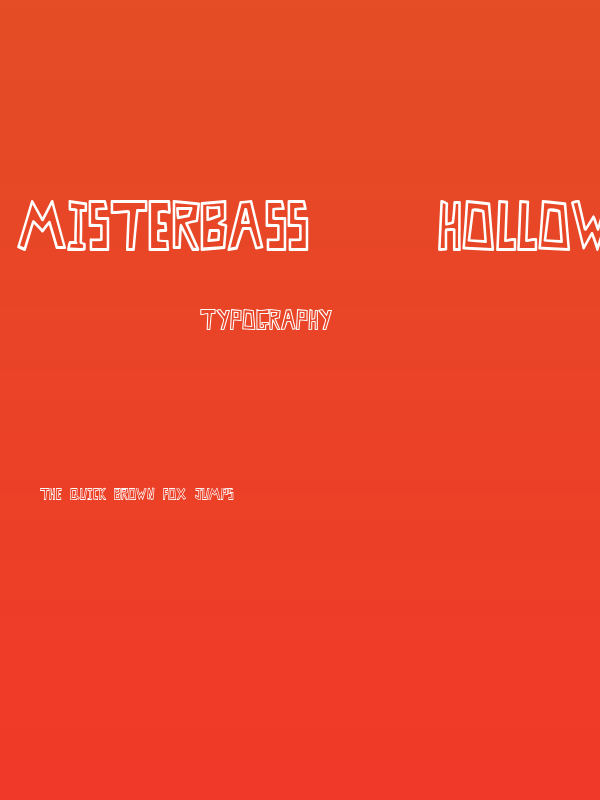 MisterBass    hollow Poster