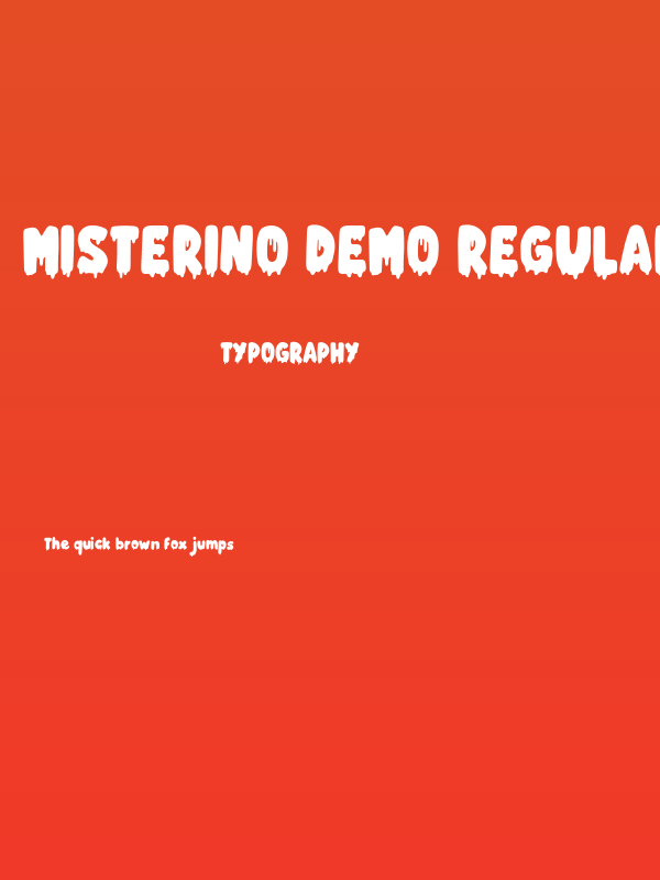Misterino Demo Regular Poster