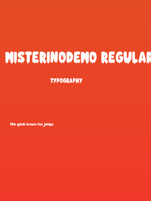MisterinoDemo-Regular Poster