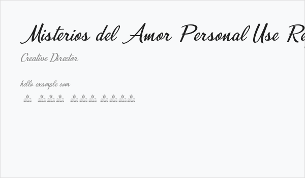 Misterios del Amor Personal Use Regular Business Card