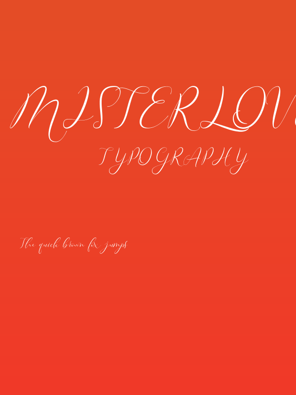 Misterlove Poster
