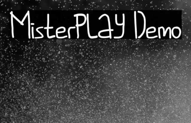 Misterplay Demo Font examples