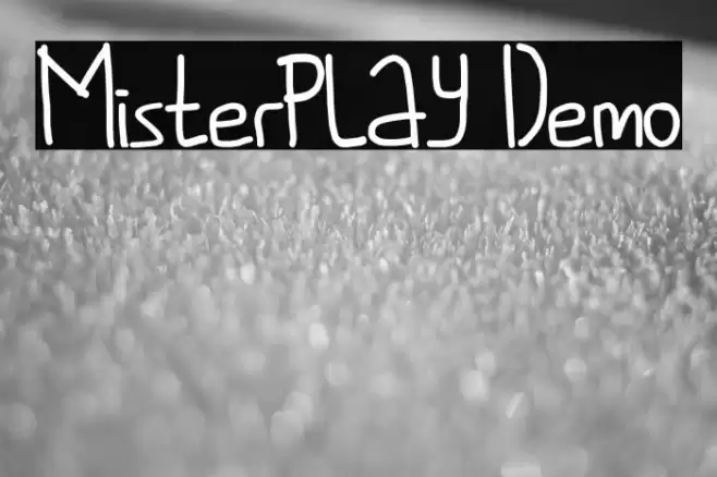 Misterplay Demo Font examples