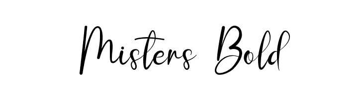 Misters Bold Font