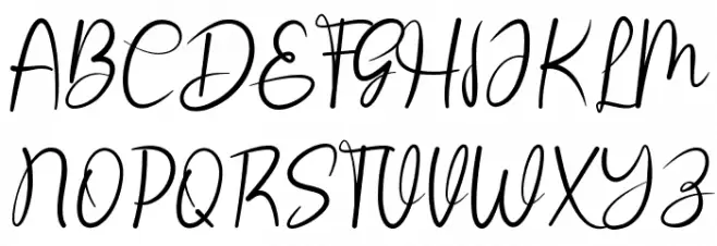 Misters Bold Font UPPERCASE